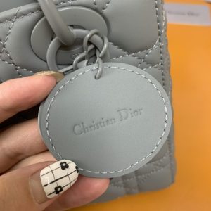 Replica Lady Dior Matte Grey ABC 4 Replica Lady Dior Matte Grey ABC - realistic designer-inspired fake bag