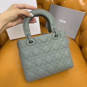 Replica Lady Dior Matte Grey ABC 5 Replica Lady Dior Matte Grey ABC - best quality luxury bag dupe