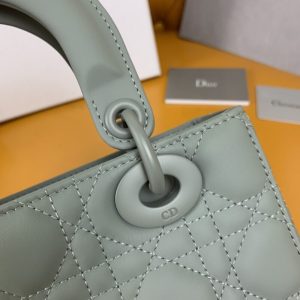 Replica Lady Dior Matte Grey ABC 7 Replica Lady Dior Matte Grey ABC - premium 1:1 fake handbag model