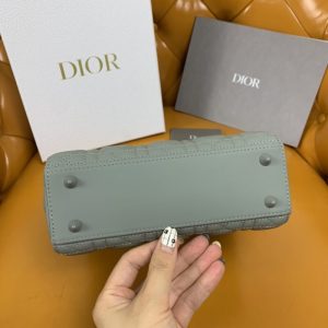 Replica Lady Dior Matte Grey ABC 9 Replica Lady Dior Matte Grey ABC - authentic-look luxury purse replica