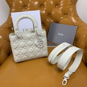 Replica Lady Dior Matte White ABC 1 Replica Lady Dior Matte White ABC - realistic designer-inspired fake bag