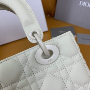 Replica Lady Dior Matte White ABC 3 Replica Lady Dior Matte White ABC - near-authentic luxury replica handbag