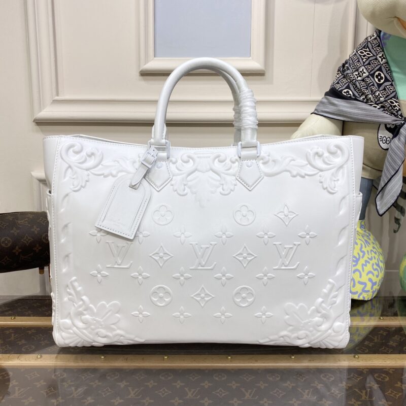 Replica Louis Vuitton Sac Plat 24H White 1 Replica Louis Vuitton Sac Plat 24H White - realistic designer-inspired fake bag