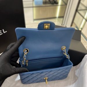 Replica CHANEL Classic Flap 20cm Blue 4 Replica CHANEL Classic Flap 20cm Blue - premium-grade designer purse dupe