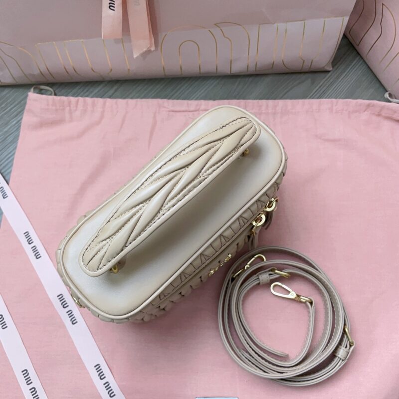 Replica Miu Miu Cosmetic Bag Beige 3 Replica Miu Miu Cosmetic Bag Beige - high-quality designer bag clone