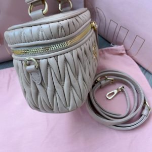 Replica Miu Miu Cosmetic Bag Beige 5 Replica Miu Miu Cosmetic Bag Beige - 1:1 designer replica handbag