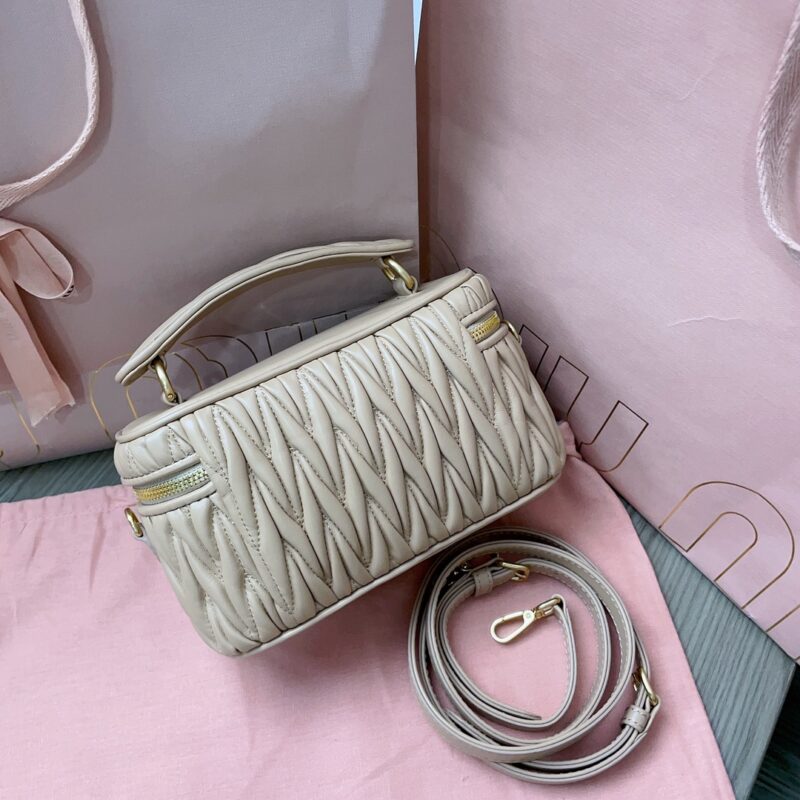 Replica Miu Miu Cosmetic Bag Beige 7 Replica Miu Miu Cosmetic Bag Beige - best-selling designer handbag dupe