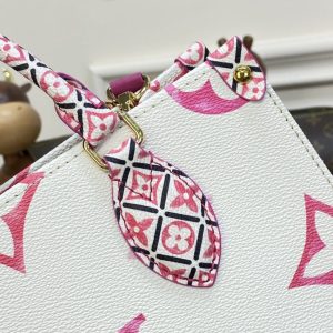 Replica LV OnTheGo PM Pink&White 2 Replica LV OnTheGo PM Pink&White - top-rated replica designer bag