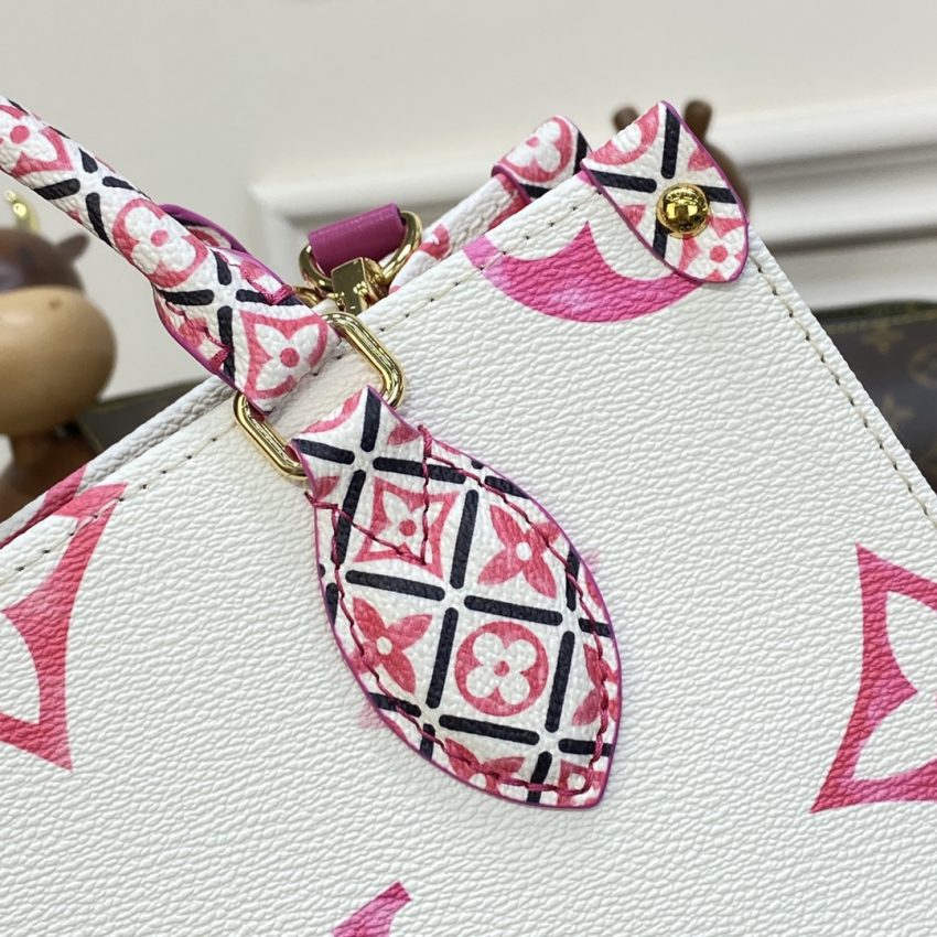 Replica LV OnTheGo PM Pink&White 2 Replica LV OnTheGo PM Pink&White - top-rated replica designer bag