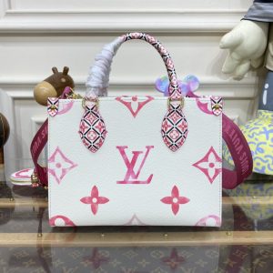 Replica LV OnTheGo PM Pink&White 4 Replica LV OnTheGo PM Pink&White - authentic-look luxury purse replica