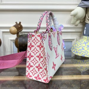 Replica LV OnTheGo PM Pink&White 5 Replica LV OnTheGo PM Pink&White - elite superclone designer purse