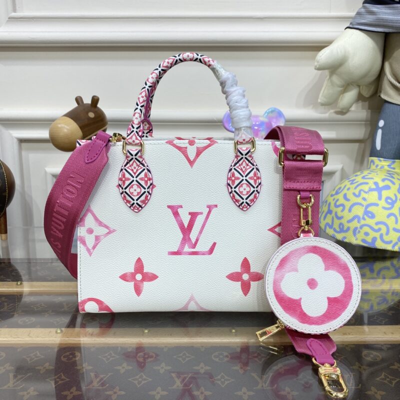 Replica LV OnTheGo PM Pink&White 7 Replica LV OnTheGo PM Pink&White - top-tier luxury replica shoulder bag