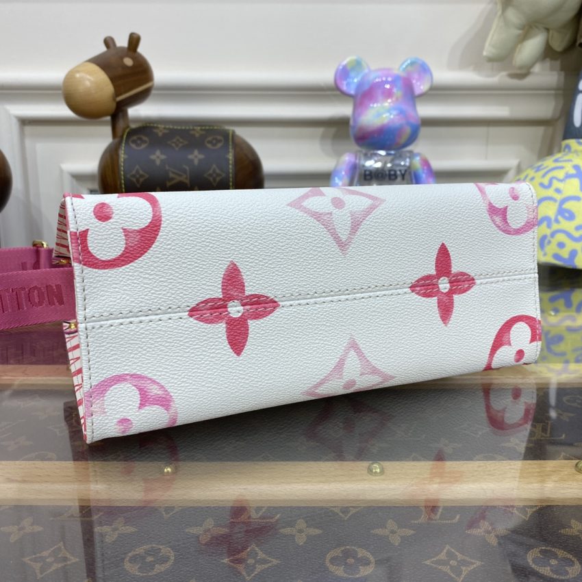 Replica LV OnTheGo PM Pink&White 10 Replica LV OnTheGo PM Pink&White - near-authentic luxury replica handbag