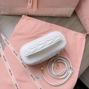 Replica Miu Miu Cosmetic Bag White 5 Replica Miu Miu Cosmetic Bag White - premium 1:1 fake handbag model