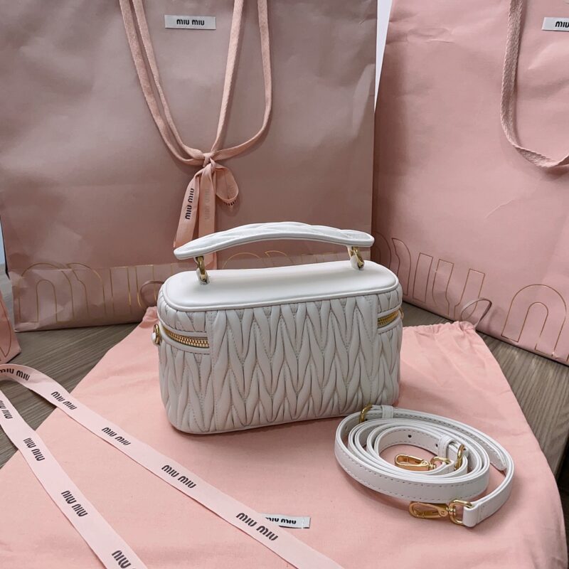 Replica Miu Miu Cosmetic Bag White 8 Replica Miu Miu Cosmetic Bag White - high-end fake designer purse