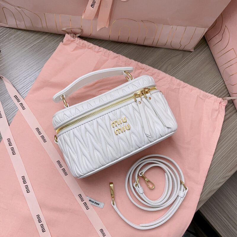 Replica Miu Miu Cosmetic Bag White 9 Replica Miu Miu Cosmetic Bag White - best-selling designer handbag dupe