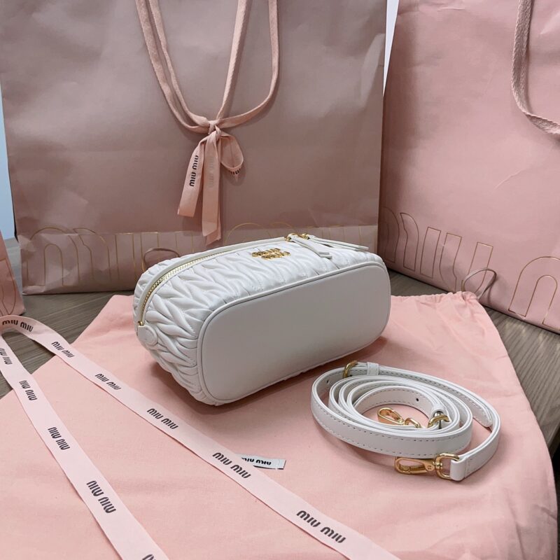 Replica Miu Miu Cosmetic Bag White 2 Replica Miu Miu Cosmetic Bag White - near-authentic luxury replica handbag