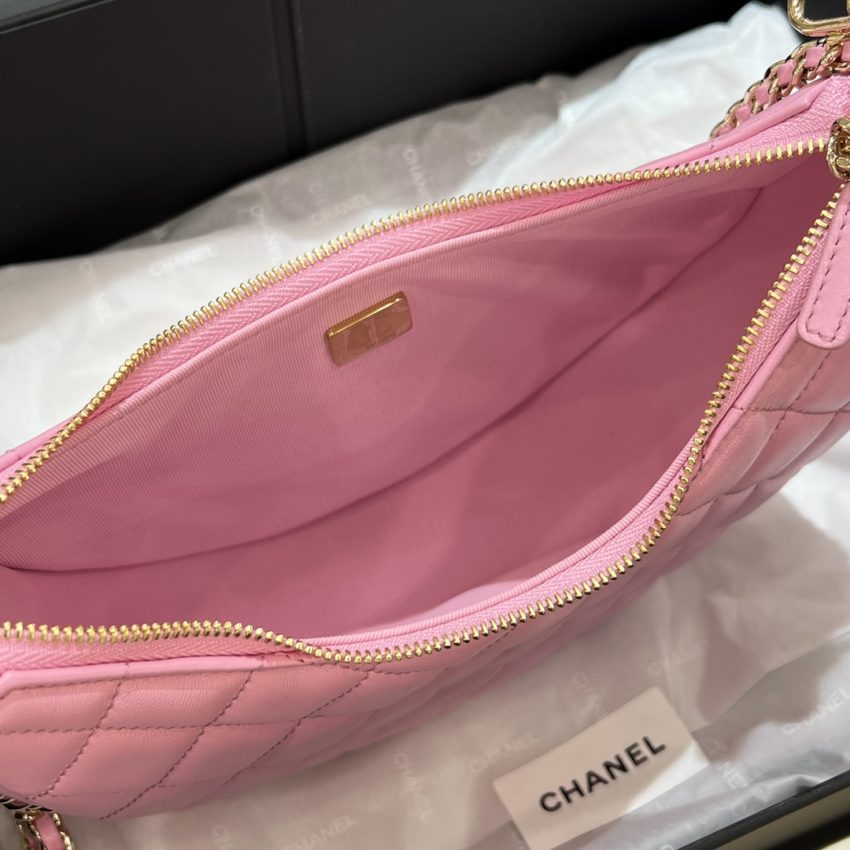 Replica CHANEL 23P Crescent Bag Pink 4 Replica CHANEL 23P Crescent Bag Pink - premium-grade designer purse dupe