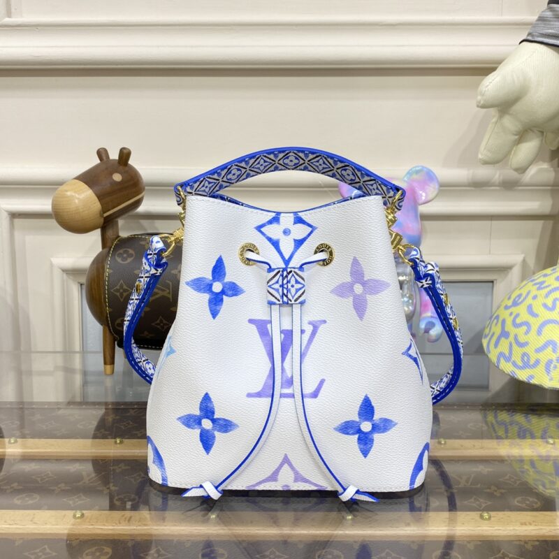 Replica Louis Vuitton NeoNoe BB White-Blue - top-rated replica designer bag