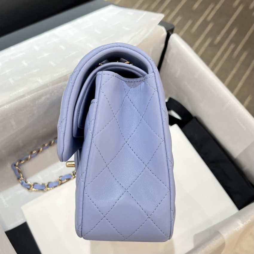 Replica CHANEL Classic Flap 23cm Light Blue 3 Replica CHANEL Classic Flap 23cm Light Blue - best quality luxury bag dupe