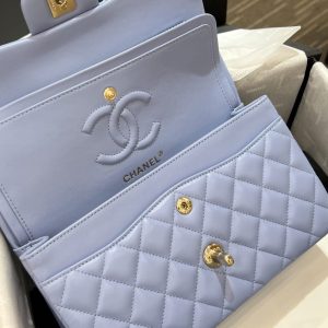 Replica CHANEL Classic Flap 23cm Light Blue 4 Replica CHANEL Classic Flap 23cm Light Blue - high-end fake designer purse