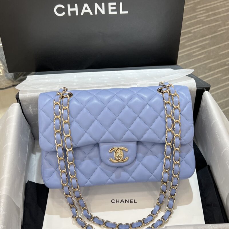 Replica CHANEL Classic Flap 23cm Light Blue 1 Replica CHANEL Classic Flap 23cm Light Blue - elite superclone designer purse