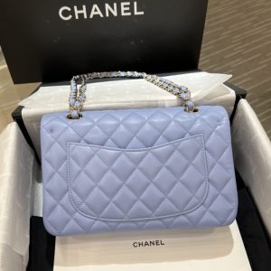 Replica CHANEL Classic Flap 23cm Light Blue 8 Replica CHANEL Classic Flap 23cm Light Blue - premium 1:1 fake handbag model