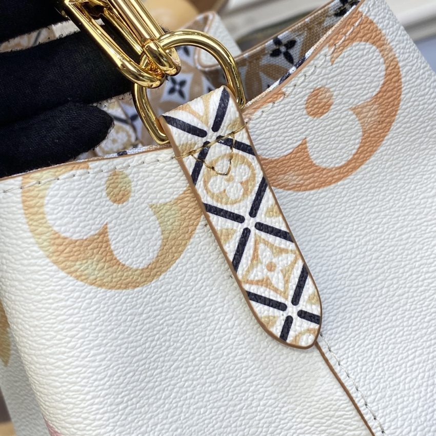 Replica Louis Vuitton NeoNoe BB White Apricot 5 Replica Louis Vuitton NeoNoe BB White Apricot - near-authentic luxury replica handbag