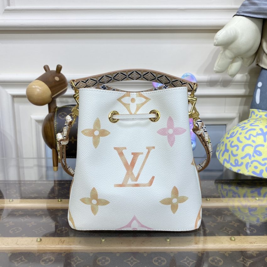 Replica Louis Vuitton NeoNoe BB White Apricot 6 Replica Louis Vuitton NeoNoe BB White Apricot - premium 1:1 fake handbag model