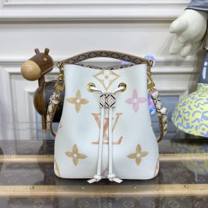 Replica Louis Vuitton NeoNoe BB White Apricot 1 Replica Louis Vuitton NeoNoe BB White Apricot - best quality luxury bag dupe