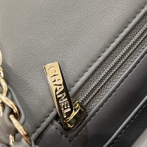Replica CHANEL Classic Flap 17cm Grey 3 Replica CHANEL Classic Flap 17cm Grey - premium 1:1 fake handbag model