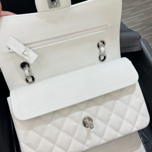 Replica CHANEL Classic Flap 23cm White Silver 2 Replica CHANEL Classic Flap 23cm White Silver - top-tier luxury replica shoulder bag