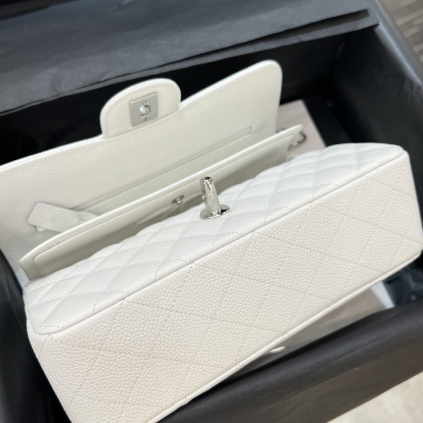 Replica CHANEL Classic Flap 23cm White Silver 6 Replica CHANEL Classic Flap 23cm White Silver - high-end fake designer purse
