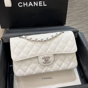 Replica CHANEL Classic Flap 23cm White Silver 8 Replica CHANEL Classic Flap 23cm White Silver - 1:1 designer replica handbag