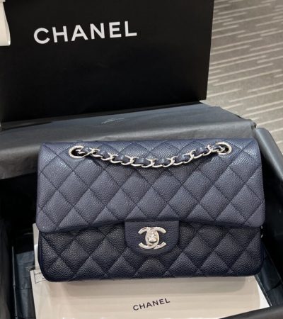 Replica CHANEL Classic Flap 23cm Sea Blue - top-tier luxury replica shoulder bag