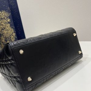 Replica Lady Dior Large Black 7 Replica Lady Dior Large Black - premium 1:1 fake handbag model