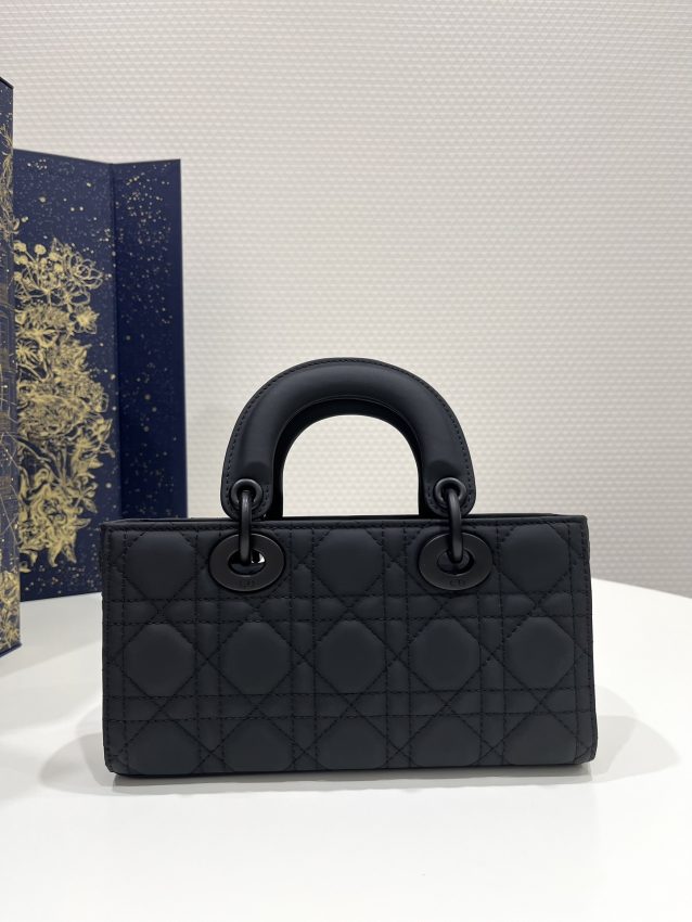 Replica Dior Lady D-Joy Bag Black Matte 2 Replica Dior Lady D-Joy Bag Black Matte - realistic designer-inspired fake bag