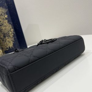Replica Dior Lady D-Joy Bag Black Matte 5 Replica Dior Lady D-Joy Bag Black Matte - near-authentic luxury replica handbag