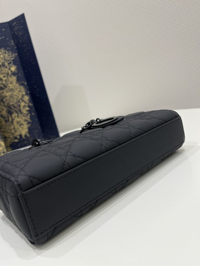 Replica Dior Lady D-Joy Bag Black Matte 5 Replica Dior Lady D-Joy Bag Black Matte - near-authentic luxury replica handbag