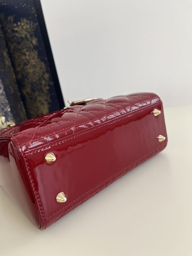 Replica Lady Dior Patent Red ABC 2 Replica Lady Dior Patent Red ABC - premium-grade designer purse dupe