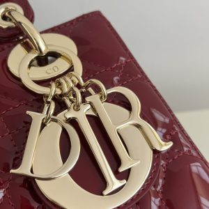 Replica Lady Dior Patent Red ABC 6 Replica Lady Dior Patent Red ABC - best quality luxury bag dupe