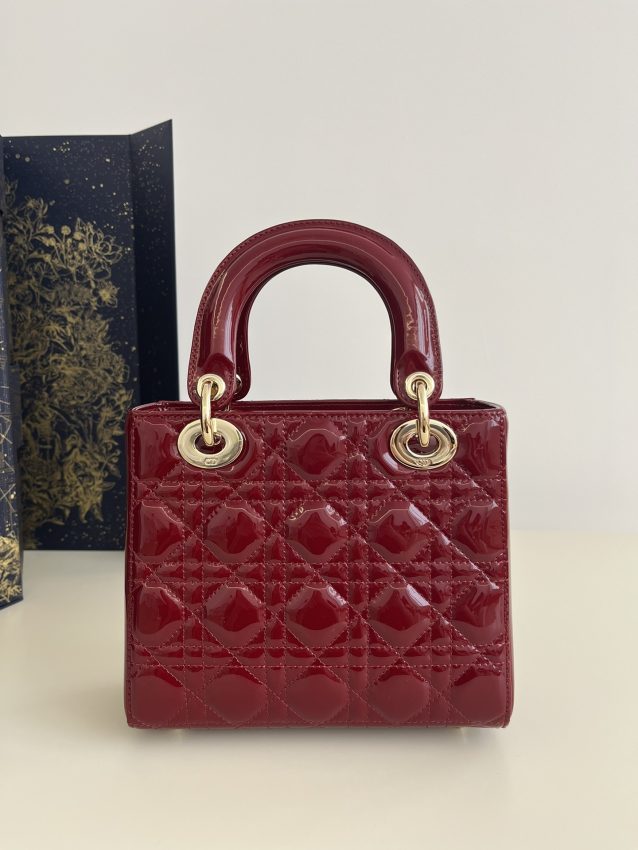 Replica Lady Dior Patent Red ABC 7 Replica Lady Dior Patent Red ABC - high-end fake designer purse