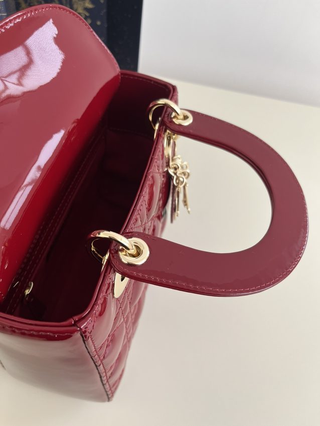 Replica Lady Dior Patent Red ABC 9 Replica Lady Dior Patent Red ABC - elite superclone designer purse