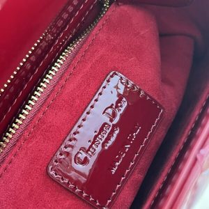 Replica Lady Dior Patent Red - authentic-look luxury purse replica