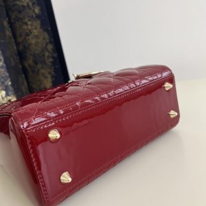 Replica Lady Dior Patent Red - ultra-realistic fake designer tote