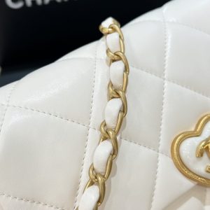 Replica CHANEL 23s Love Enamel Flip Bag Pink - high-end fake designer purse