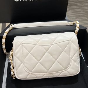 Replica CHANEL 23s Love Enamel Flip Bag Pink - premium 1:1 fake handbag model