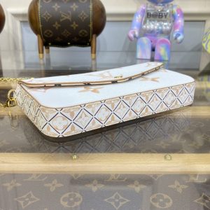 Replica Louis Vuitton Felicie Pochette White Apricot 6 Replica Louis Vuitton Felicie Pochette White Apricot - premium-grade designer purse dupe