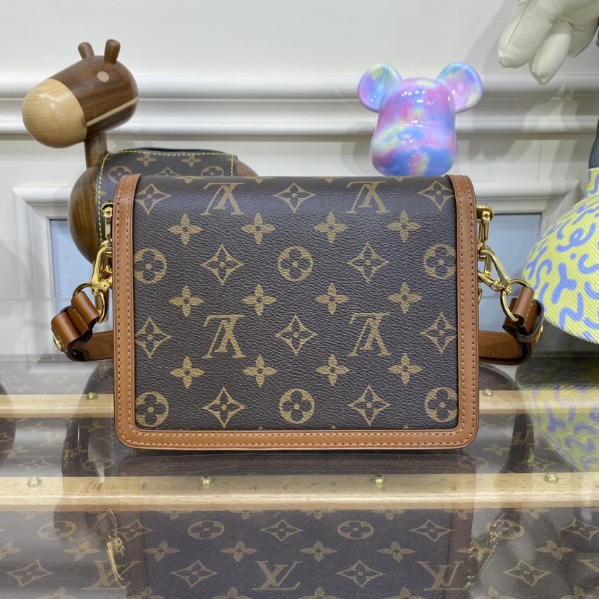 Replica Louis Vuitton Dauphine Mini Brown 3 Replica Louis Vuitton Dauphine Mini Brown - high-quality designer bag clone