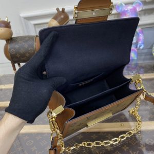 Replica Louis Vuitton Dauphine Mini Brown 6 Replica Louis Vuitton Dauphine Mini Brown - elite superclone designer purse